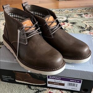 New Buffalo David Bitton Dark Brown Chukka Boots